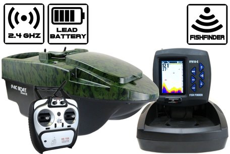 Anatec Pacboat Start'R Evo Camo Ivy met Sight Tackle Kleuren Fishfinder