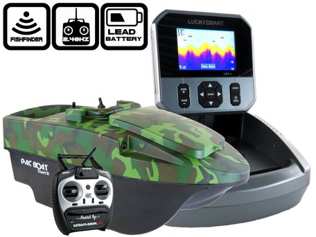 Anatec Pacboat Start'R Evo Forest Camo met LBT-1 Kleuren Fishfinder